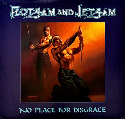 FLOTSAM and JETSAM - No Place for Disgrace album front cover vinyl record